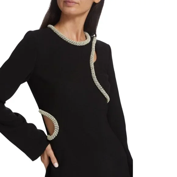 JONATHAN SIMKHAI KATHRINE DIAMANTE MINI DRESS SIZE 4 NEW